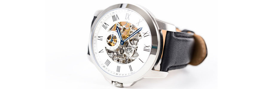 Montre squelette homme